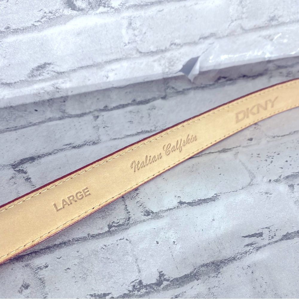 DKNY Leather Belt Sz L - Picture 3 of 5